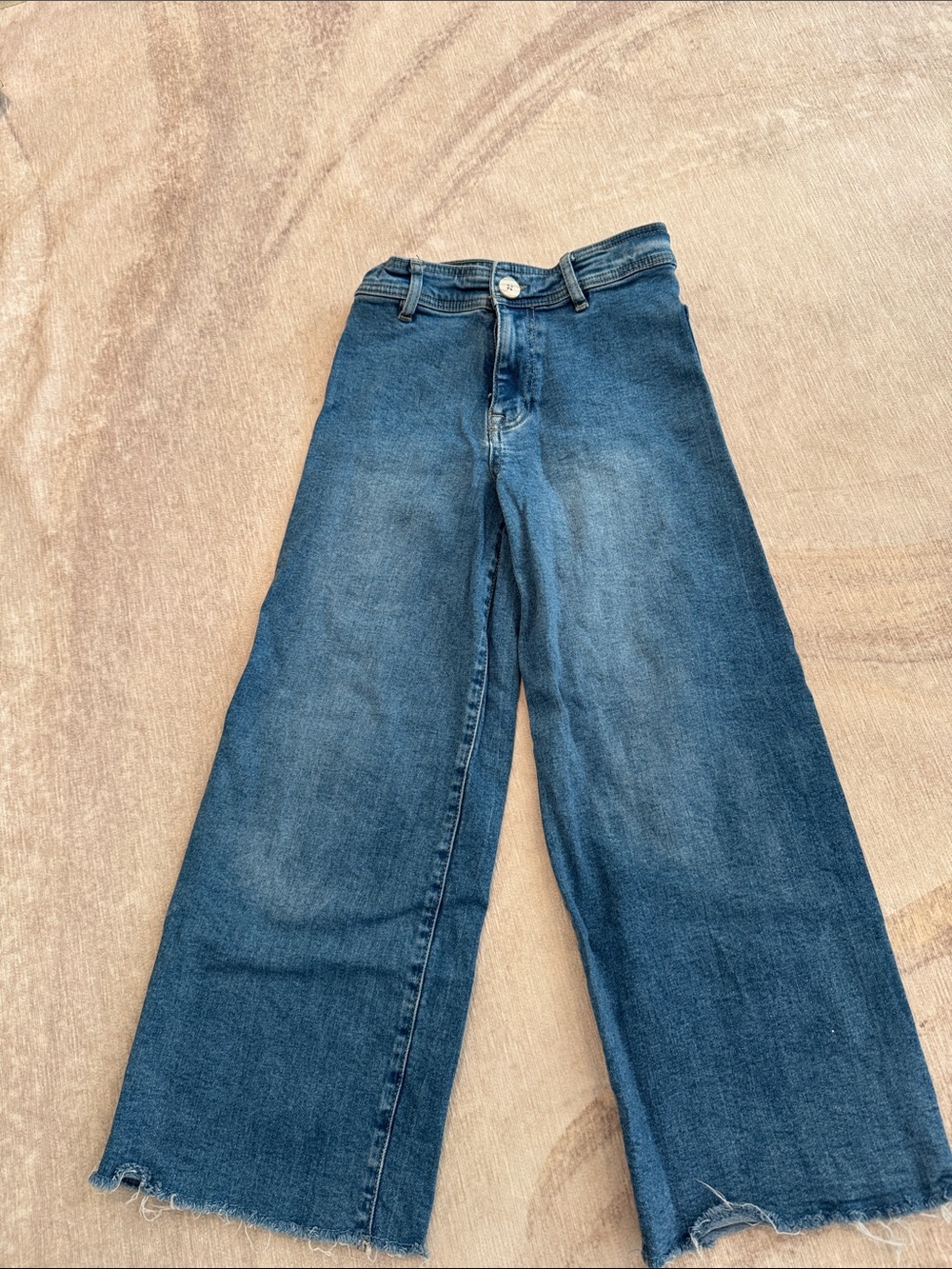 Zara Kids Wide-Leg Jeans in Blue Denim